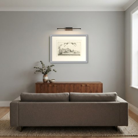 Milazzo (Melazzo), Sicily, Siege of 1718, Antique Engraving, circa 1720, shown framed in a room