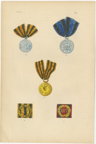 Russian Medals, Alexander I Medal and Service Bars, Plate LXX, 1844, view 2