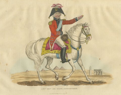 Sir Ralph Abercromby on Horseback Before the Pyramids of Egypt, 1816