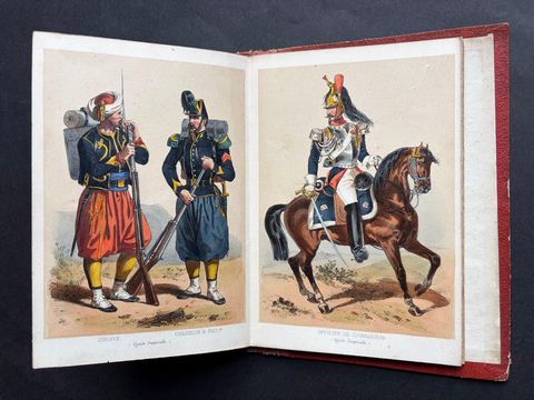 L’Armée, La Garde Impériale, Antique Concertina of 20 Military Plates, 1856, view 7