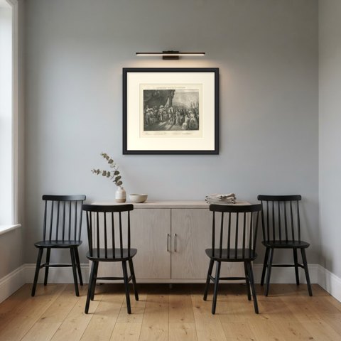 Reception by the Directory, Campo Formio, Antique Madou Lithograph, 1827, shown framed in a room