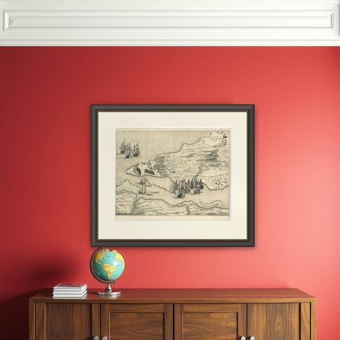 Dutch Conquest of Rio Grande, Brazil (1633) Under Prince Frederick Hendrick, shown framed on a wall