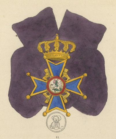 Hanover, King's German Legion Medal, Plate XL, Wood Engraving, 1844, close-up 1