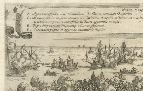 Siege and Struggle: The Kauwensteinse Dike in the Eighty Years' War, 1647, close-up 2