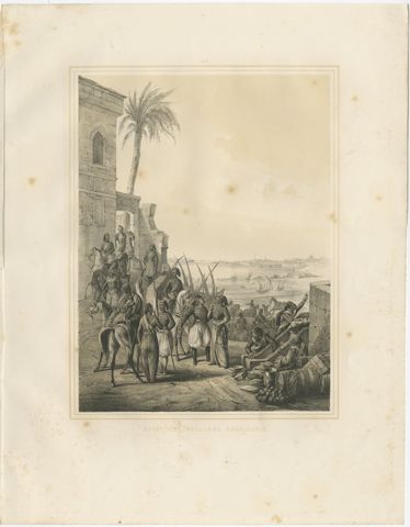 Antique Egyptian Regular Cavalry on the Nile from Maximilian in Bavaria, 1846, view 2