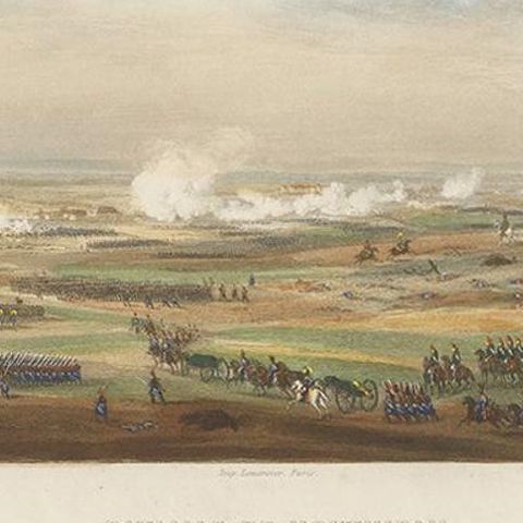Antique Print of the Battle of Montmirail, circa 1860, close-up 1