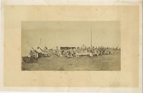 British Army Camp Scenes, Highland and Queen’s Regiments, 19th Century Pair, view 2