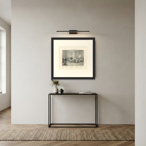 The Concordat, the First Consul and Prelates, Antique Madou Lithograph, 1827, shown framed in a room