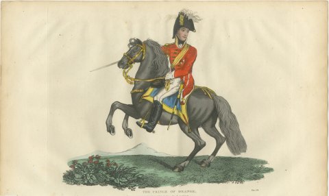 Prince of Orange on a Rearing Dark Gray Charger, circa 1815, view 2