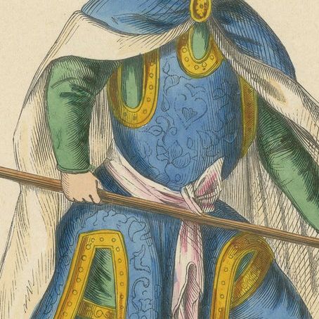 Vigilance in Blue: 15th Century Military Garb, 1847, close-up 3