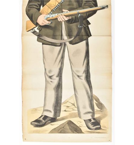 American Soldier in Regalia: A Turn-of-the-Century Chromolithographic Portrait, view 2
