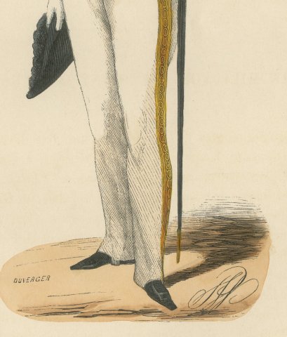 Knight of Saint John of Jerusalem, Costume of the Order, Wood Engraving, 1844, close-up 2