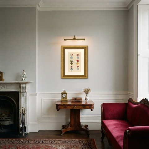 Free Cities and Swiss Confederation Medals, Plate LXXXV, Wahlen, 1844, shown framed in a room
