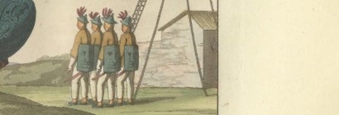 Chinese Infantry and Cavalry, Military Costumes, Ferrario, Florence, 1815, view 2