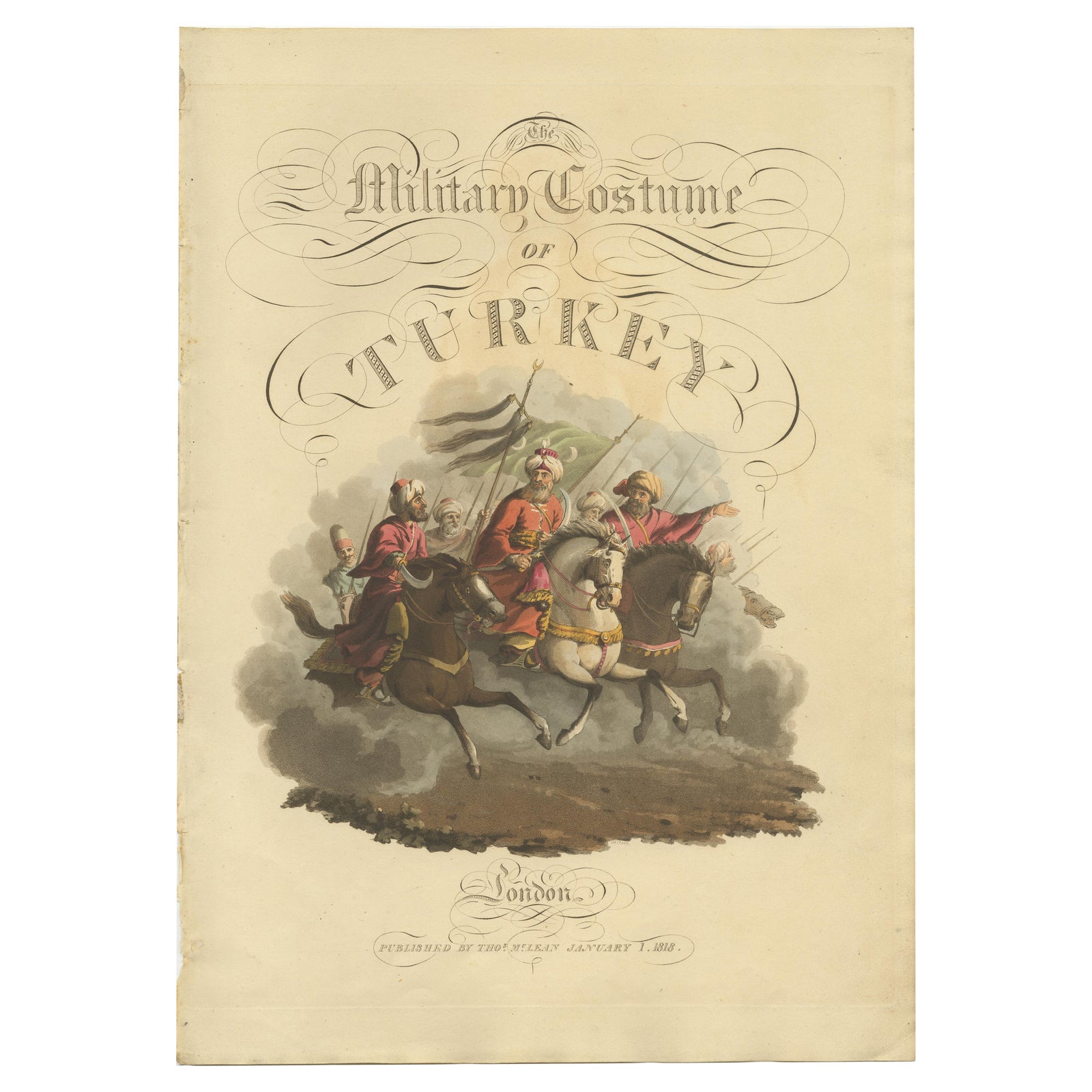 Frontispiece the Military Costume of Turkey representing the Grand Vizier, 1818