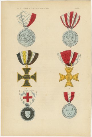 Free Cities and Swiss Confederation Medals, Plate LXXXV, Wahlen, 1844, view 2