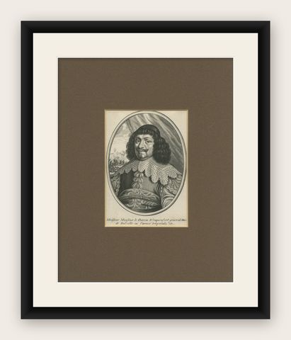 Antique Portrait of General Adrian Von Enckevort, shown framed