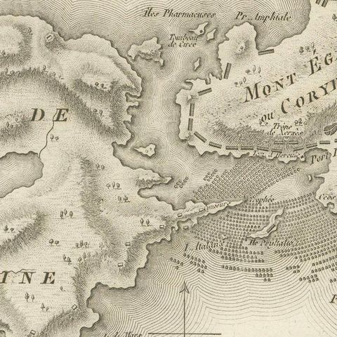 Original Antique Battle Map of Salamis, Ambroise Tardieu, 1821, close-up 4