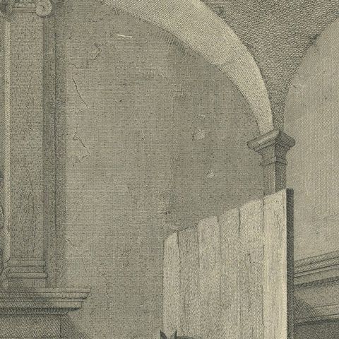 Fine Engraving of the 2nd Corps de Garde in the Low Countries 'Holland', 1760, close-up 1