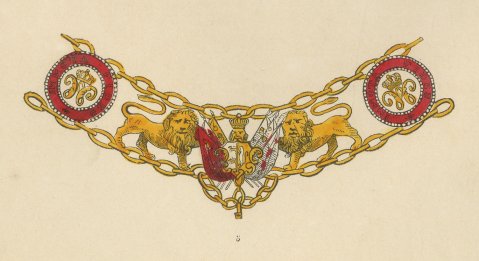 Orders of Brunswick, Order of Henry the Lion Insignia, Plate XVII, 1844, close-up 3