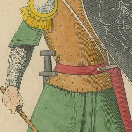 Vigilance in Arms: A Renaissance Infantryman Prepared for Battle, 1847, close-up 3