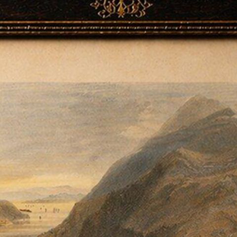 Antique Bosporus View with Beil-Gorod Fort, Bartlett Constantinople, ca.1839, close-up 3