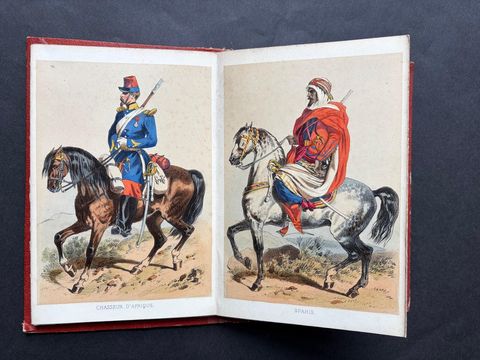 L’Armée, La Garde Impériale, Antique Concertina of 20 Military Plates, 1856, view 10