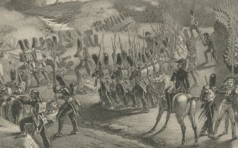 Battle of Montmirail, February 11, 1814, Iconic Napoleonic War Engraving, close-up 2
