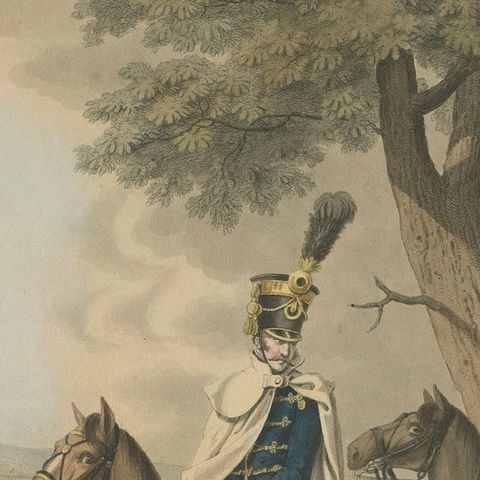 Austrian Frontier Regiment Soldiers during the Napoleonic Era, circa 1820, close-up 3