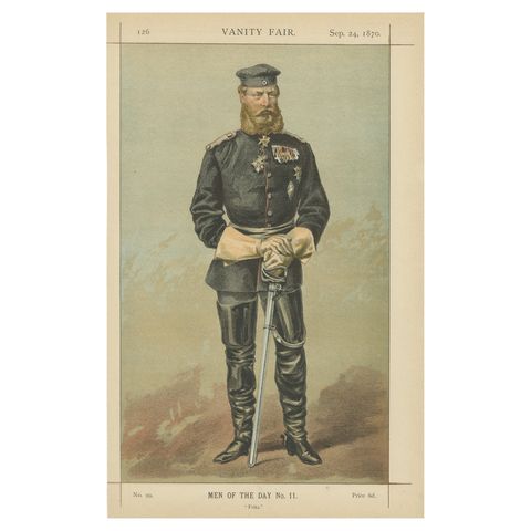 German Military Portrait, Vanity Fair Men of the Day No. 11, 1870