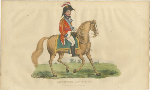 Lord Hill, Lieutenant General, Riding a Pale Chestnut Horse, 1815, view 2