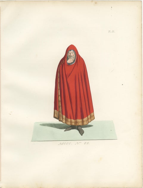 Medieval Knights, Clergy & Nobles, Set of 10 Costume Prints, 1845, view 11