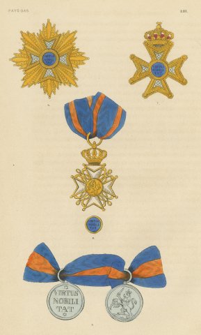 Orders of the Netherlands, Order of the Netherlands Lion, Plate LIII, 1844