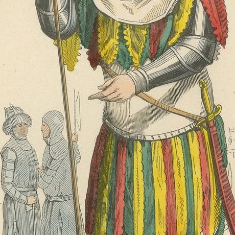 Martial Valour of an English Soldier in the Reign of Henry VI, Published in 1847, close-up 3