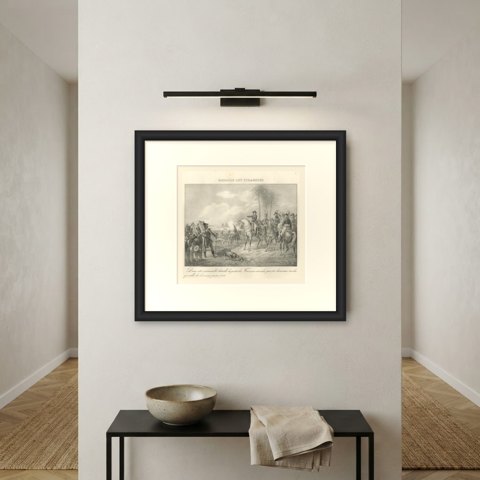 Battle of the Pyramids, Napoleon in Egypt, Antique Madou Lithograph, 1827, shown framed on a wall