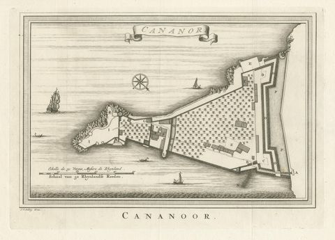 Antique Print of Cannanore Fort, Kerala, India, view 3