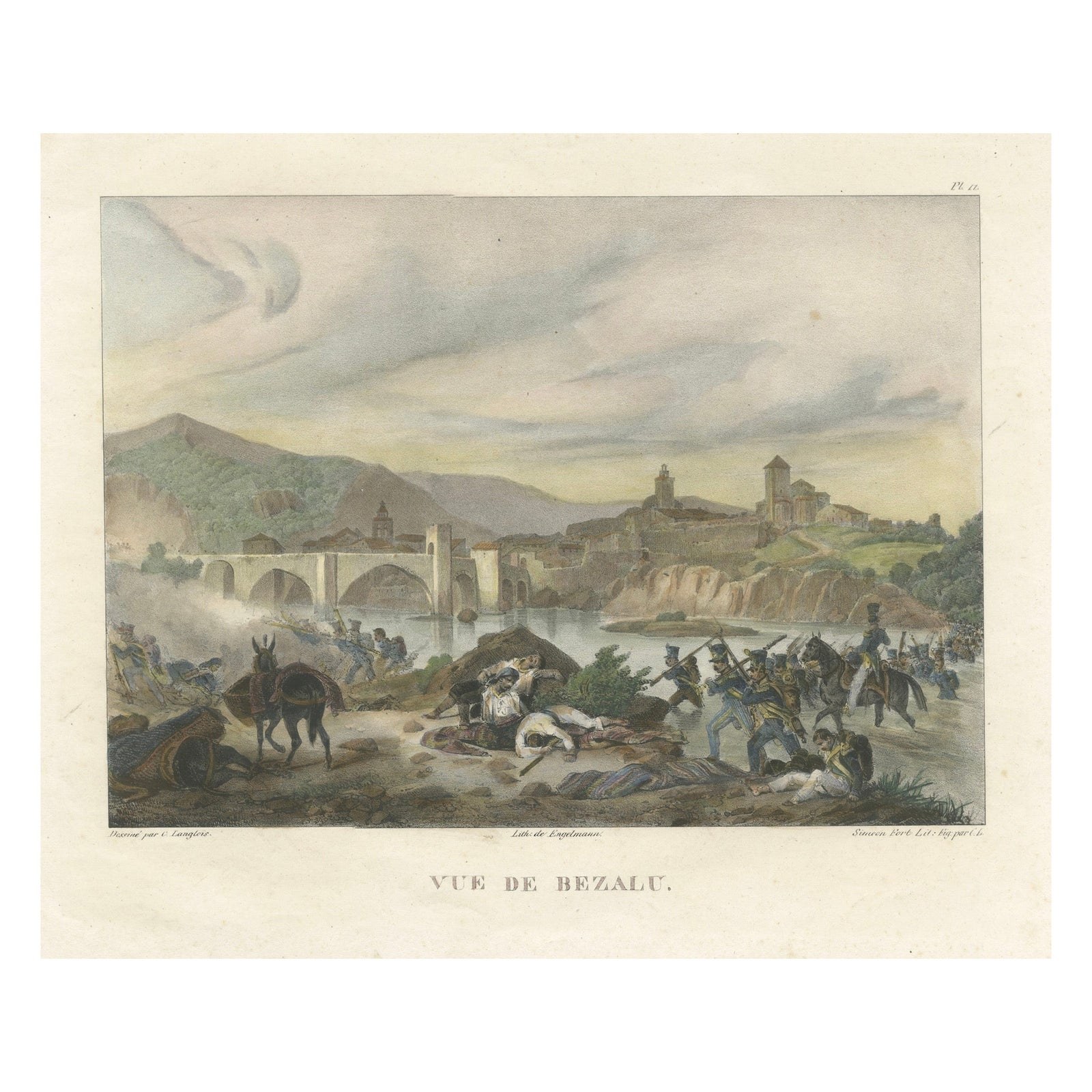Battle of Besalú: French Troops in Action During the Napoleonic Wars, 1808