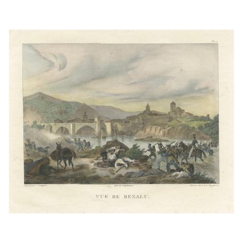 Battle of Besalú: French Troops in Action During the Napoleonic Wars, 1808