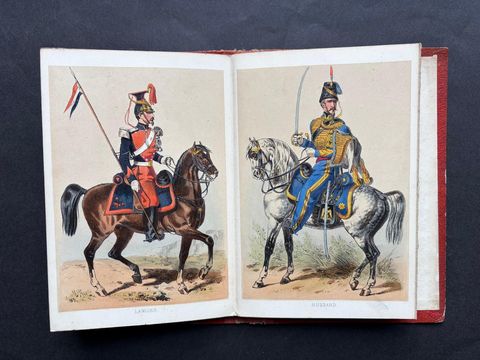L’Armée, La Garde Impériale, Antique Concertina of 20 Military Plates, 1856, view 9