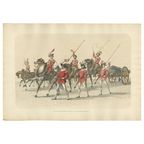 1855 Swiss Victory Parade, Captured Burgundian Cannons in Triumphal Procession
