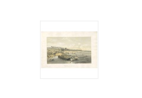 Antique Print of the Fortress of Yenikale 'Crimean War' by W. Simpson, 1855, view 2