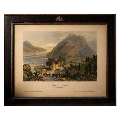 Antique Bosporus View with Beil-Gorod Fort, Bartlett Constantinople, ca.1839