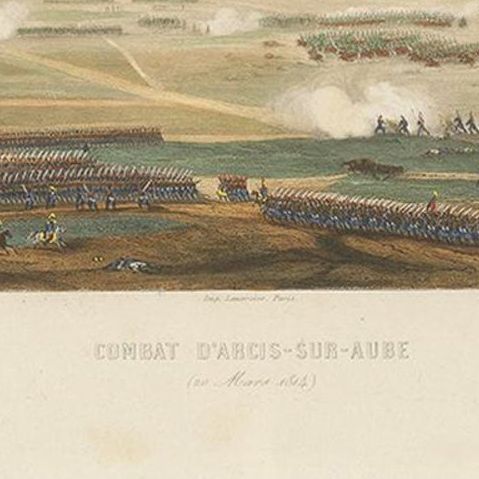 Antique Print of the Battle of Arcis-sur-Aube, 'circa 1860', close-up 1