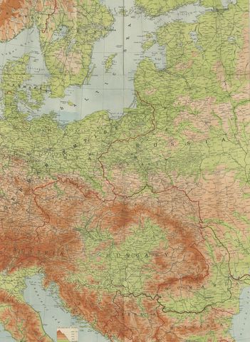 Antique European War Folding Map, ‘circa 1915’, view 2