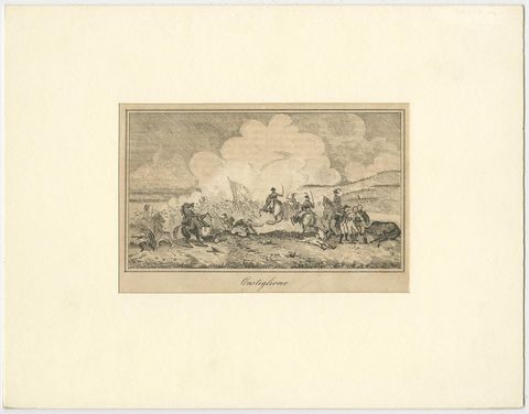 Napoleon Beating Austrians The Battle of Castiglione Italy Old Print, 1800, view 2