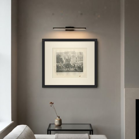 The Ashes of Turenne Borne to the Invalides, Antique Madou Lithograph, 1827, shown framed on a wall