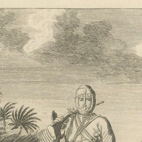 Mamluk Elegance: Military and Ceremonial Attire in Egypt, 1801, close-up 5