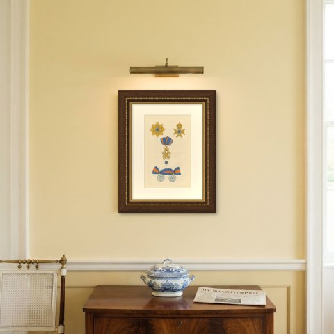 Orders of the Netherlands, Order of the Netherlands Lion, Plate LIII, 1844, shown framed on a wall