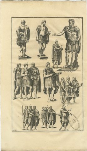 Roman Officers from Trajan's Column and Constantine's Arch, 1722, view 2