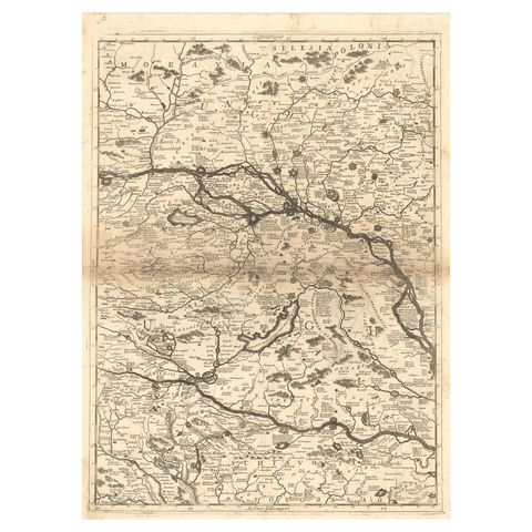 Old Map Showing Info Related to the Ottoman Wars including Conflict Dates, c1690